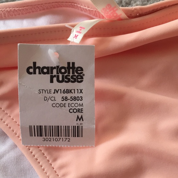 NEW Peach bikini bottoms. Charlotte Russe - Picture 2 of 4